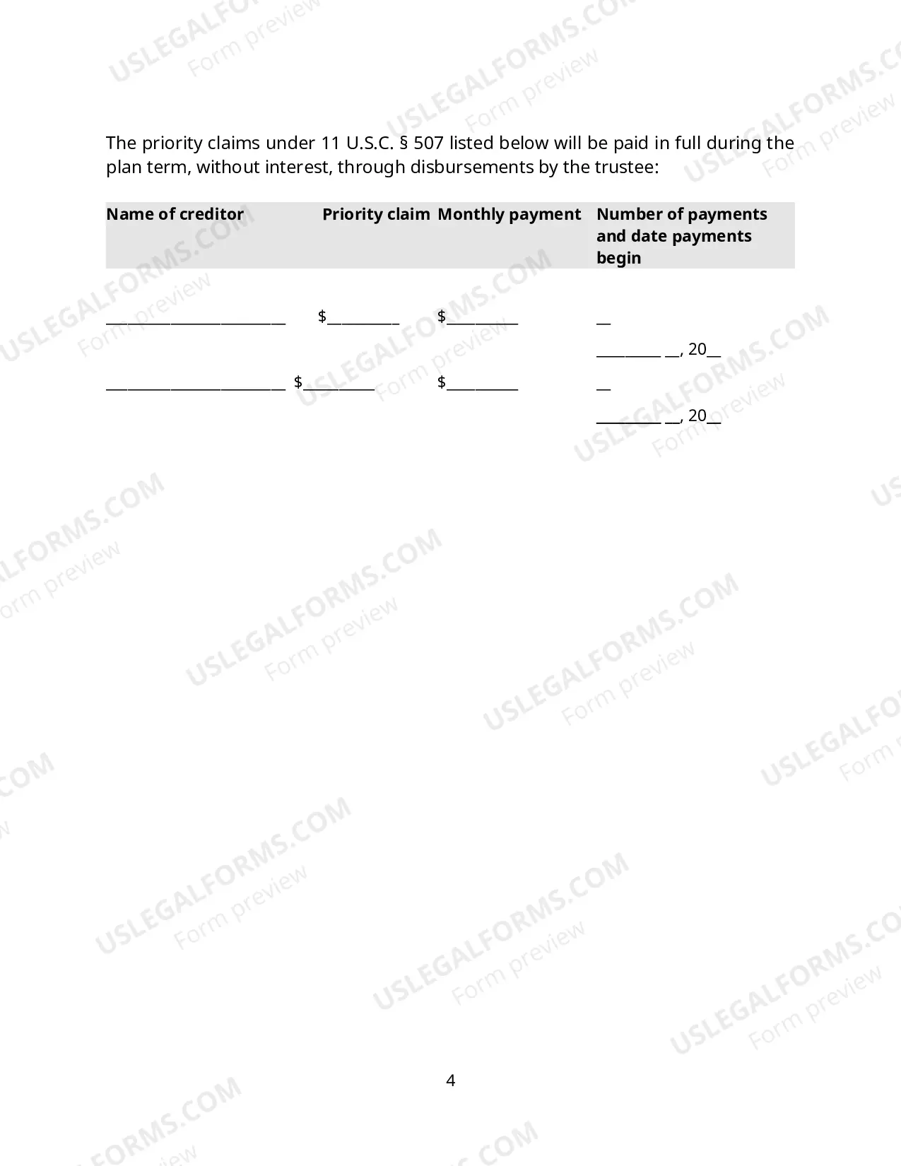 Preview New Ch 12 & 13 Joint Debtors Plan Effective Dec 1, 2017 (Word) (Select View, Edit Document)