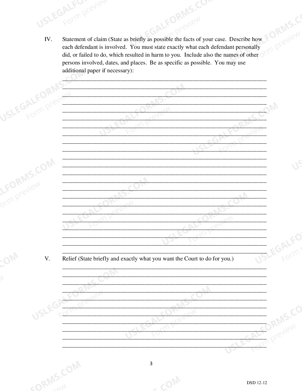 Preview Complaint