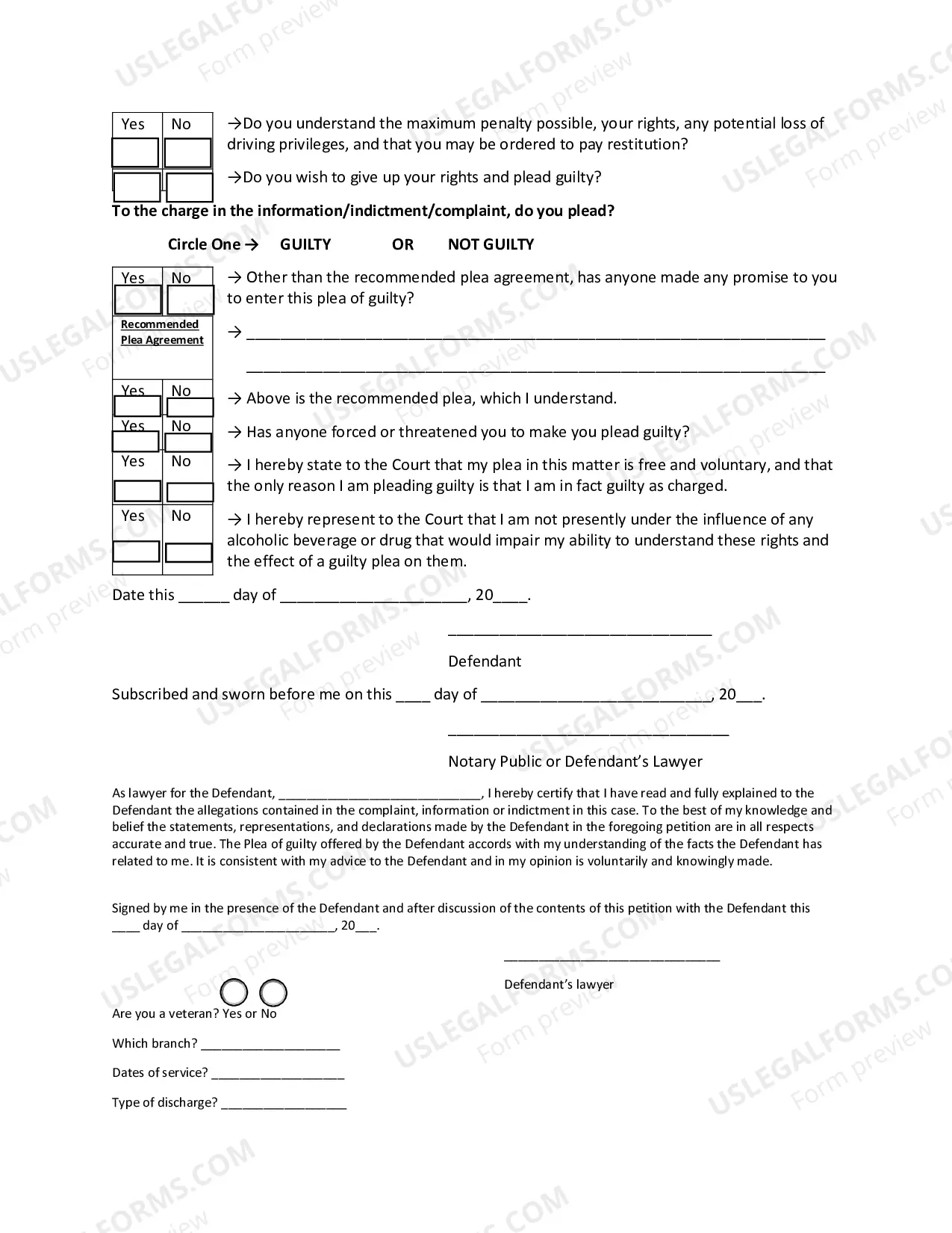 Preview Plea Petition