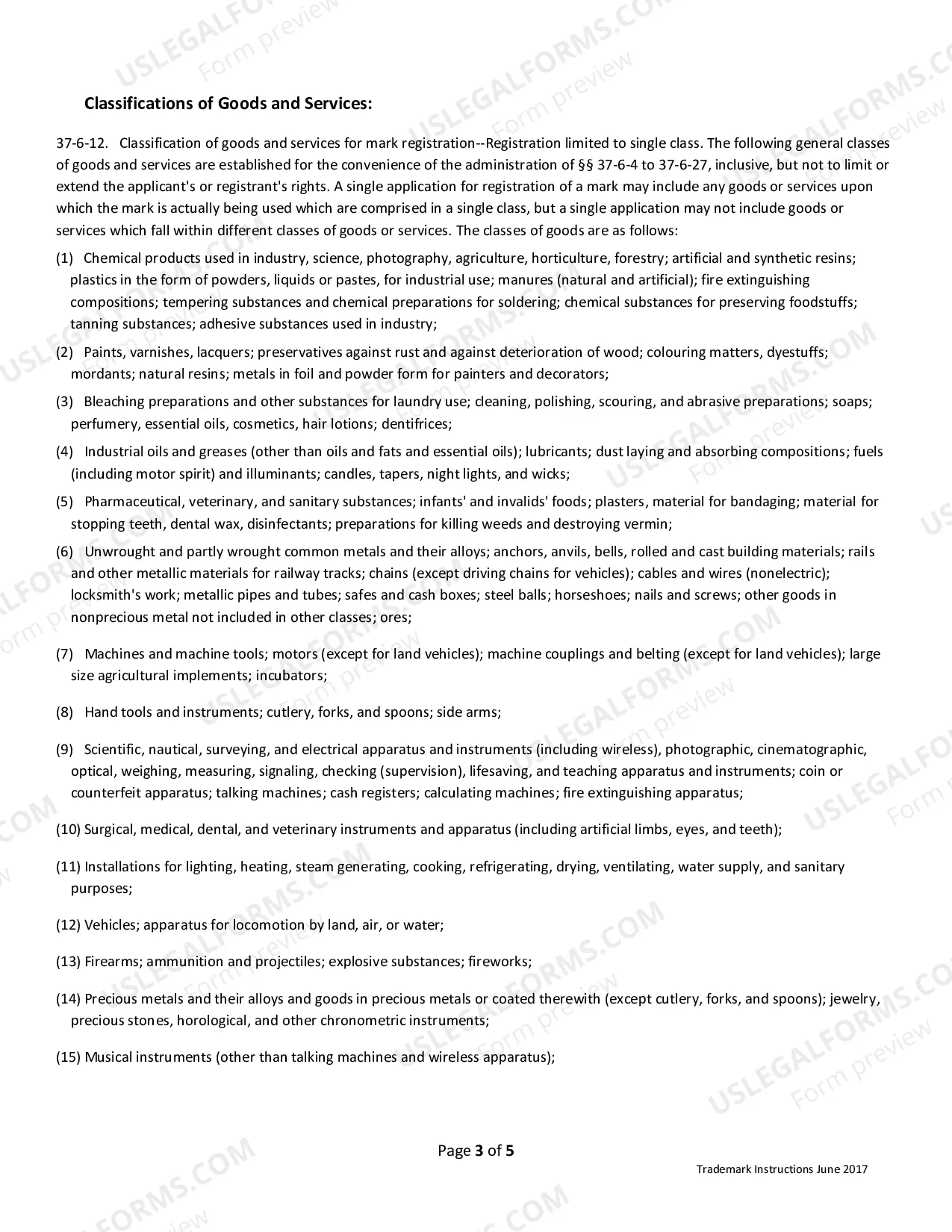 Preview Application for New Trademark