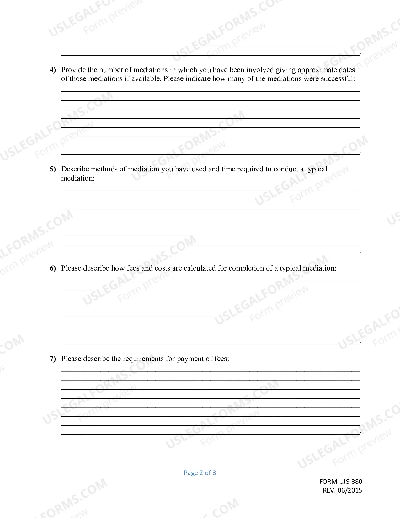 Preview Application for Mediators