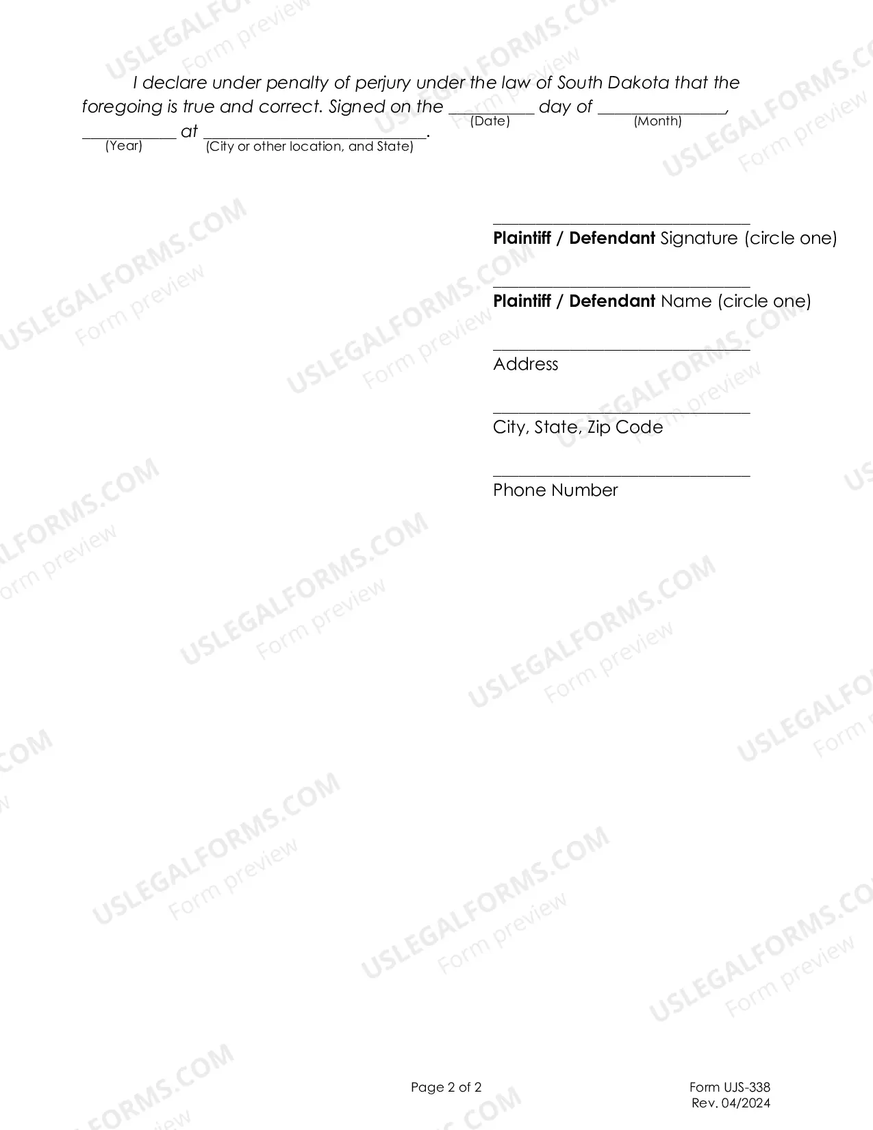 Preview Motion Affidavit In Support