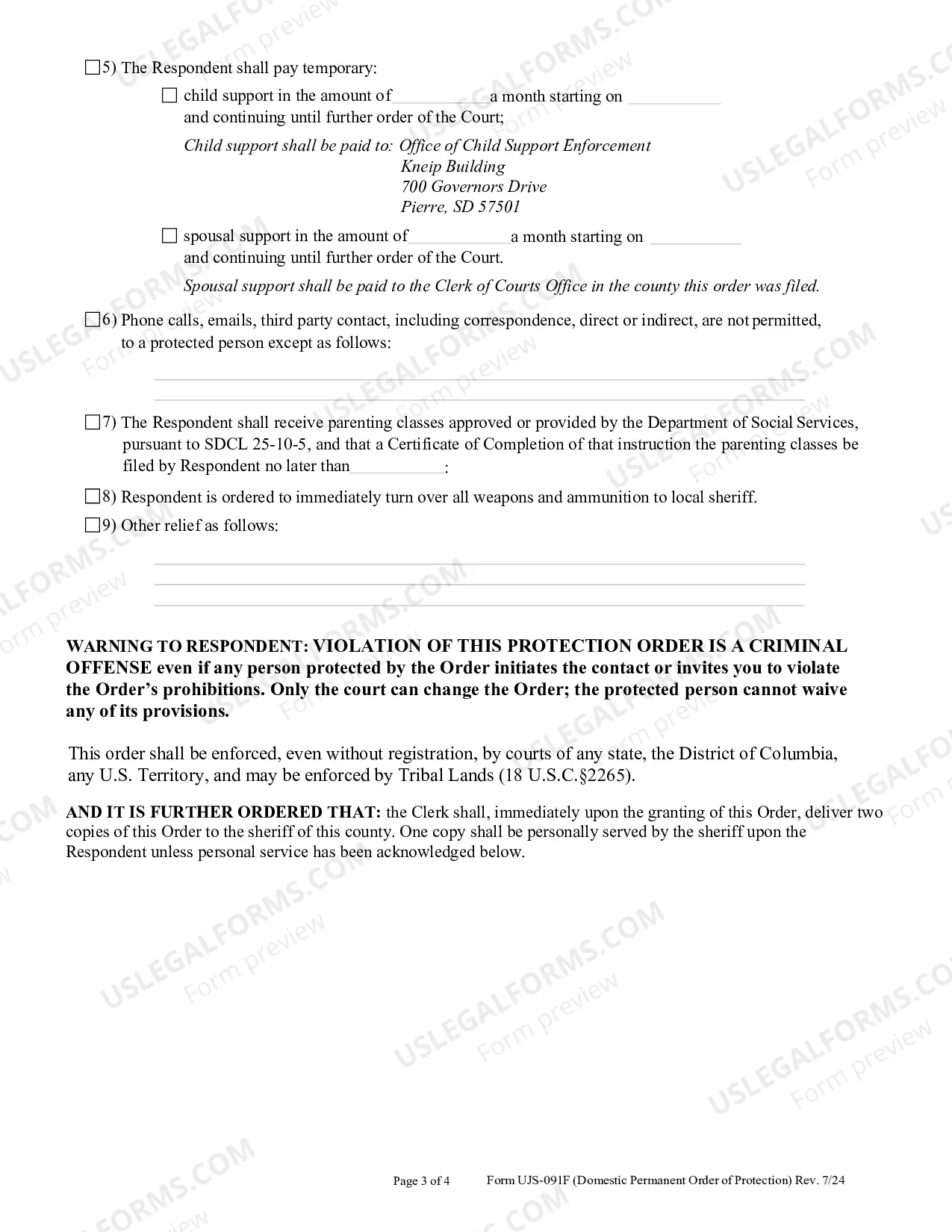 Preview Permanent Domestic Abuse Protection Order