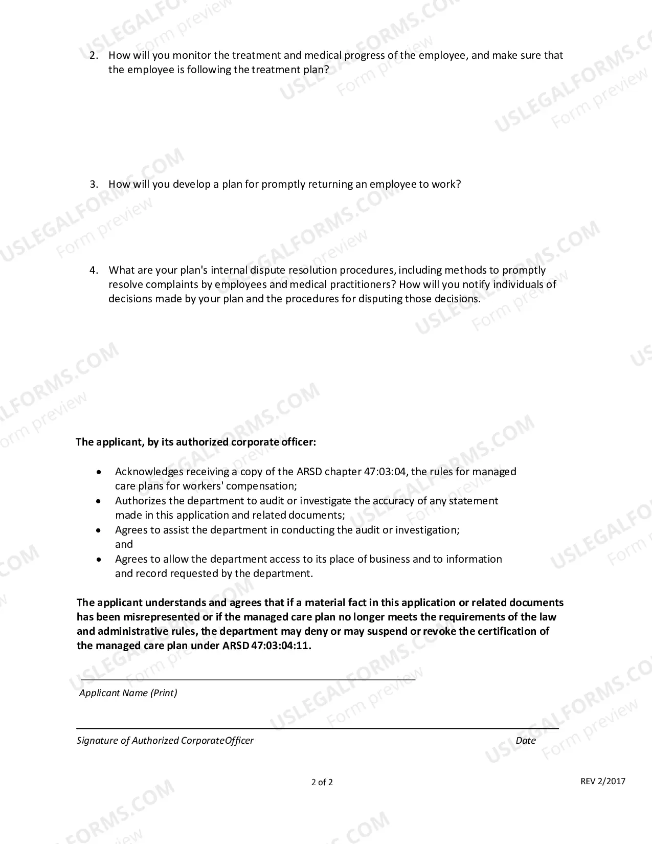 Preview Self-Insured Employers Plan for Managed Care