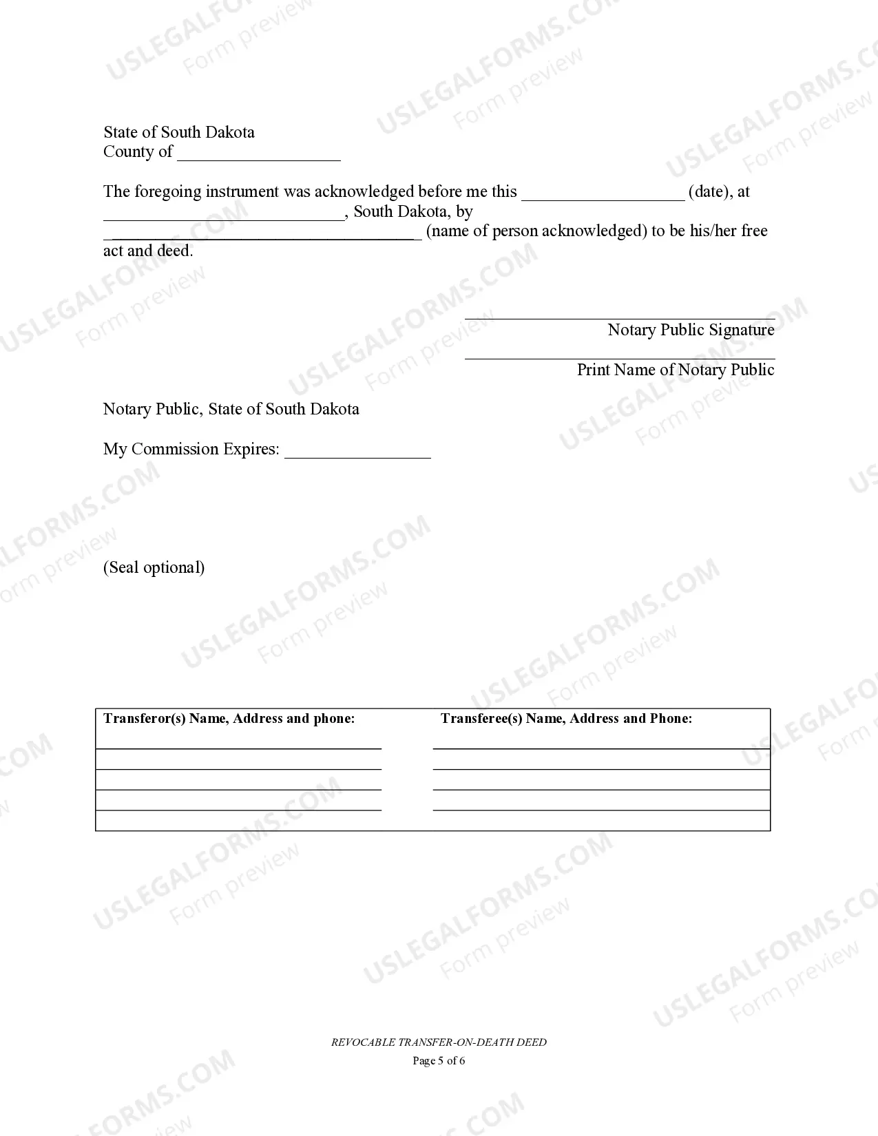 Preview Transfer on Death Deed or TOD - Beneficiary Deed for Two Individuals to One Individual