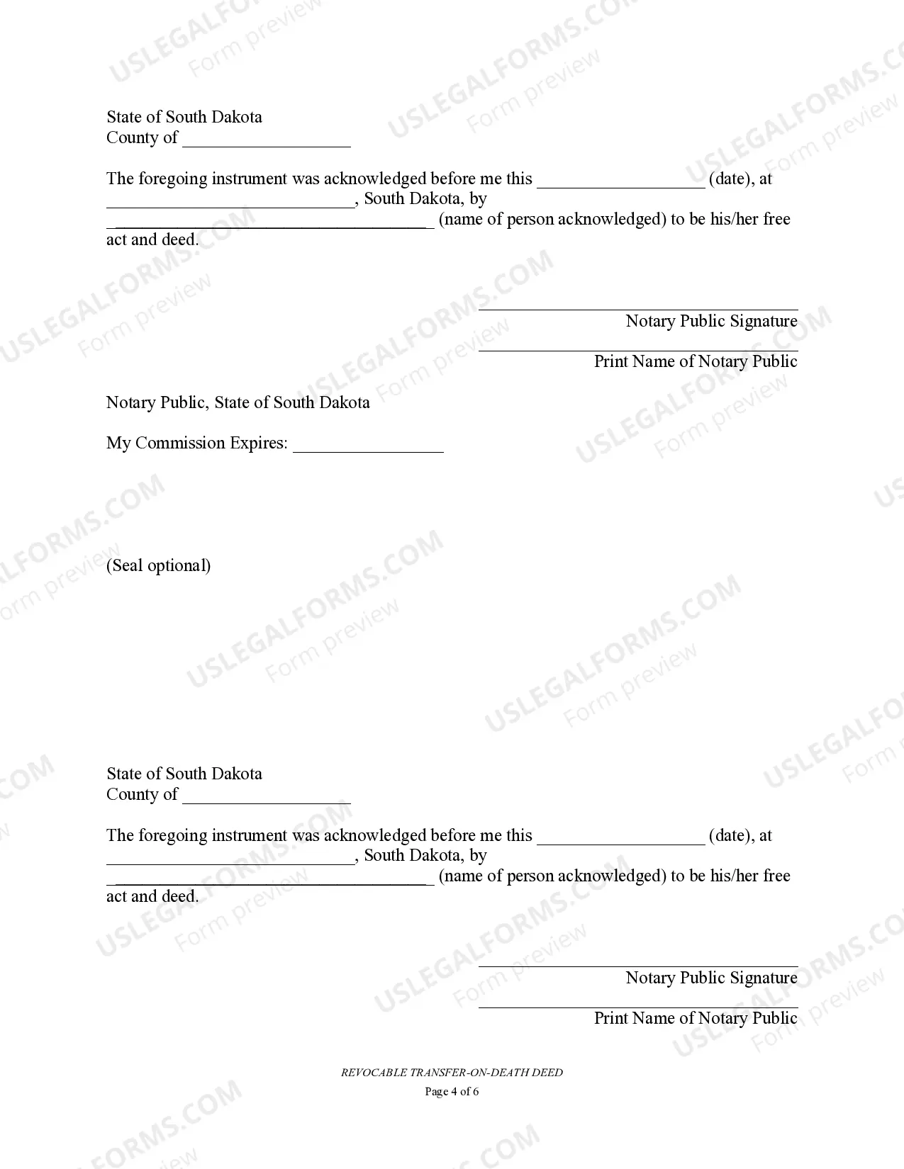 Preview Transfer on Death Deed or TOD - Beneficiary Deed for Two Individuals to Two Individuals