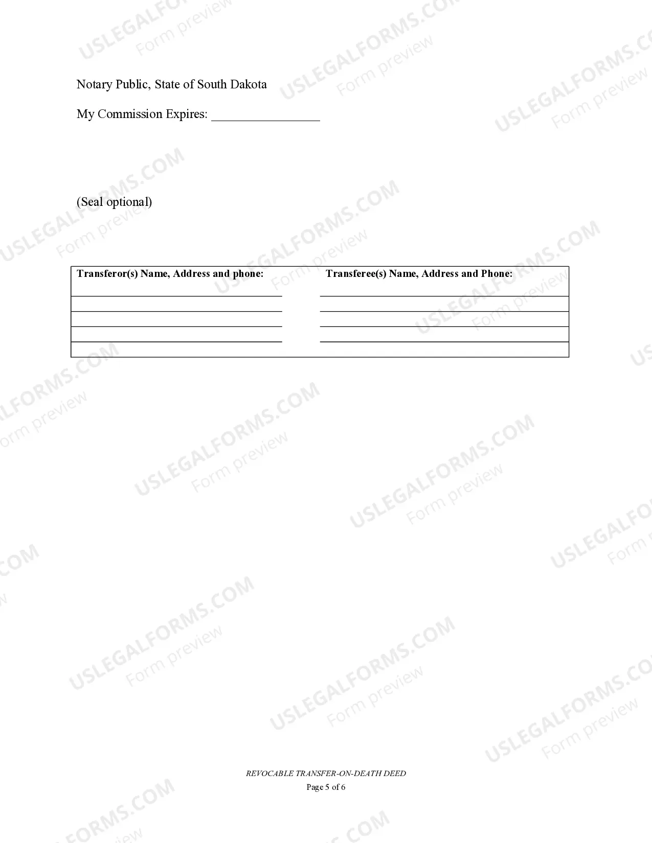 Preview Transfer on Death Deed or TOD - Beneficiary Deed for Two Individuals to Two Individuals