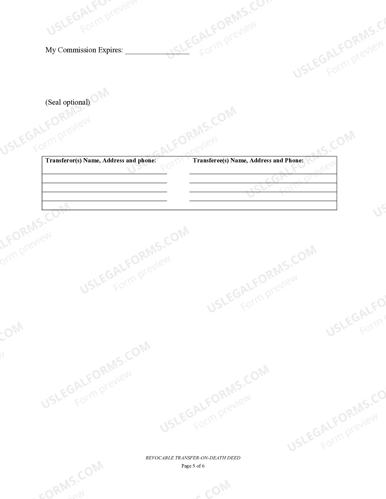 Preview Transfer on Death Deed or TOD - Beneficiary Deed for Two Married Individuals to Individual