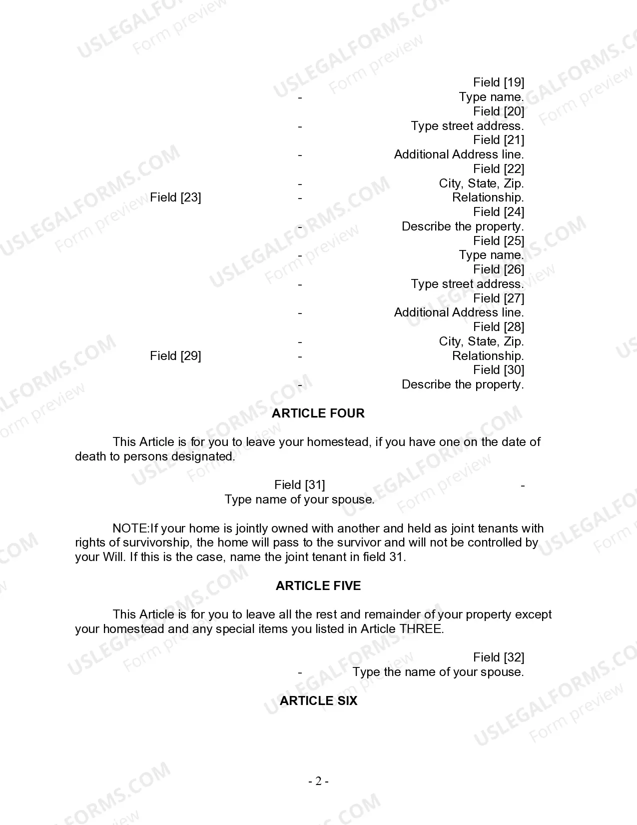 Preview Mutual Wills Package with Last Wills and Testaments for Married Couple with Minor Children
