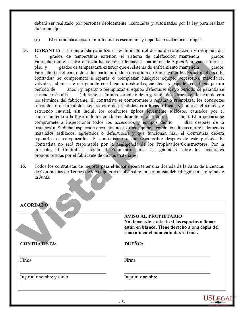 Preview Contrato HVAC para contratista