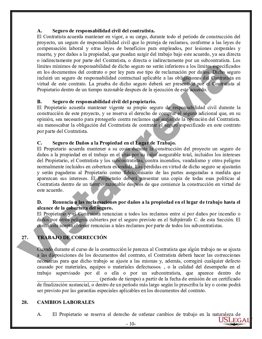 Preview Contrato Comercial para Contratista