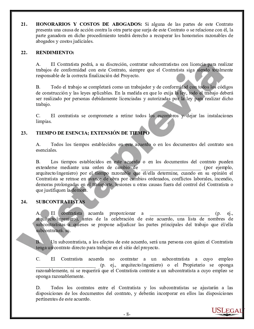 Preview Contrato Comercial para Contratista