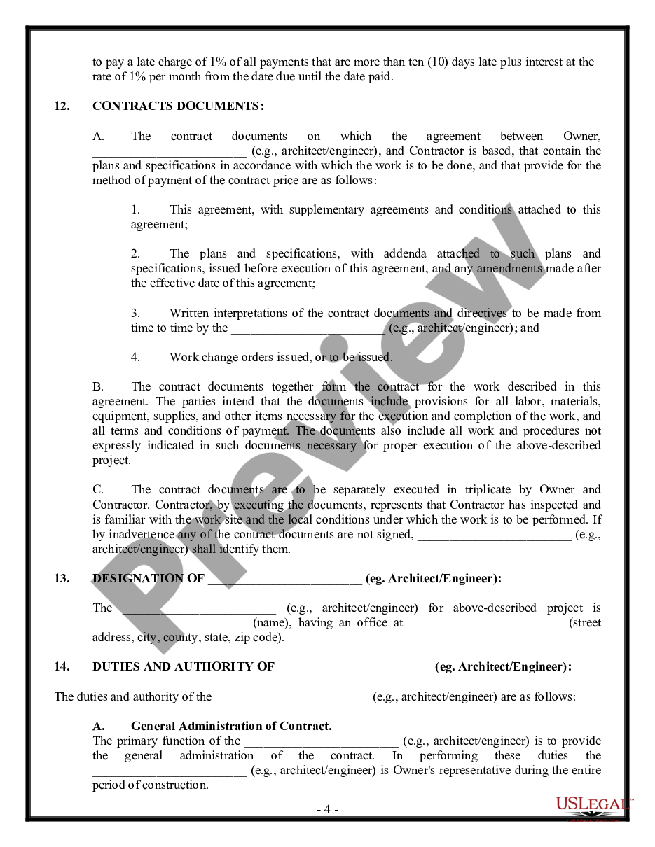page 3 Commercial Contract for Contractor preview