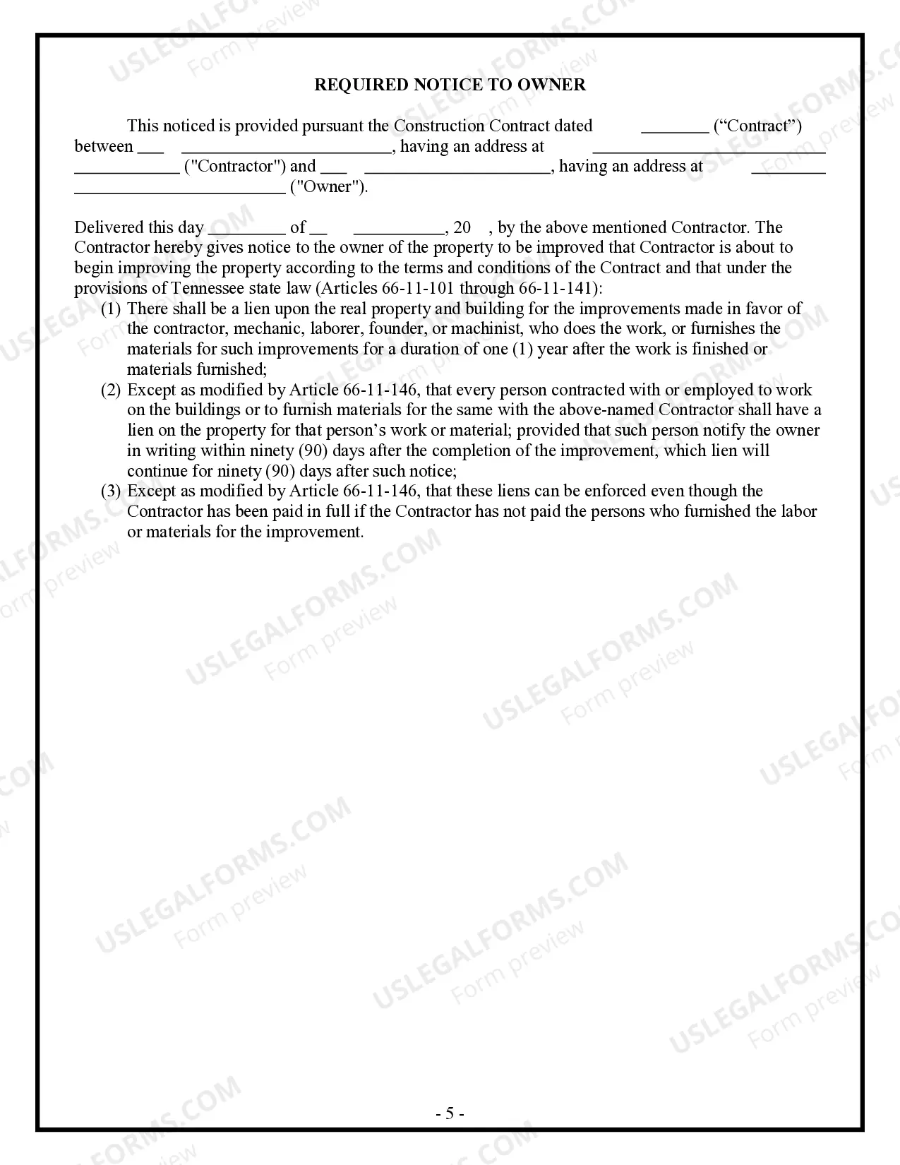 Preview Residential Cleaning Contract for Contractor