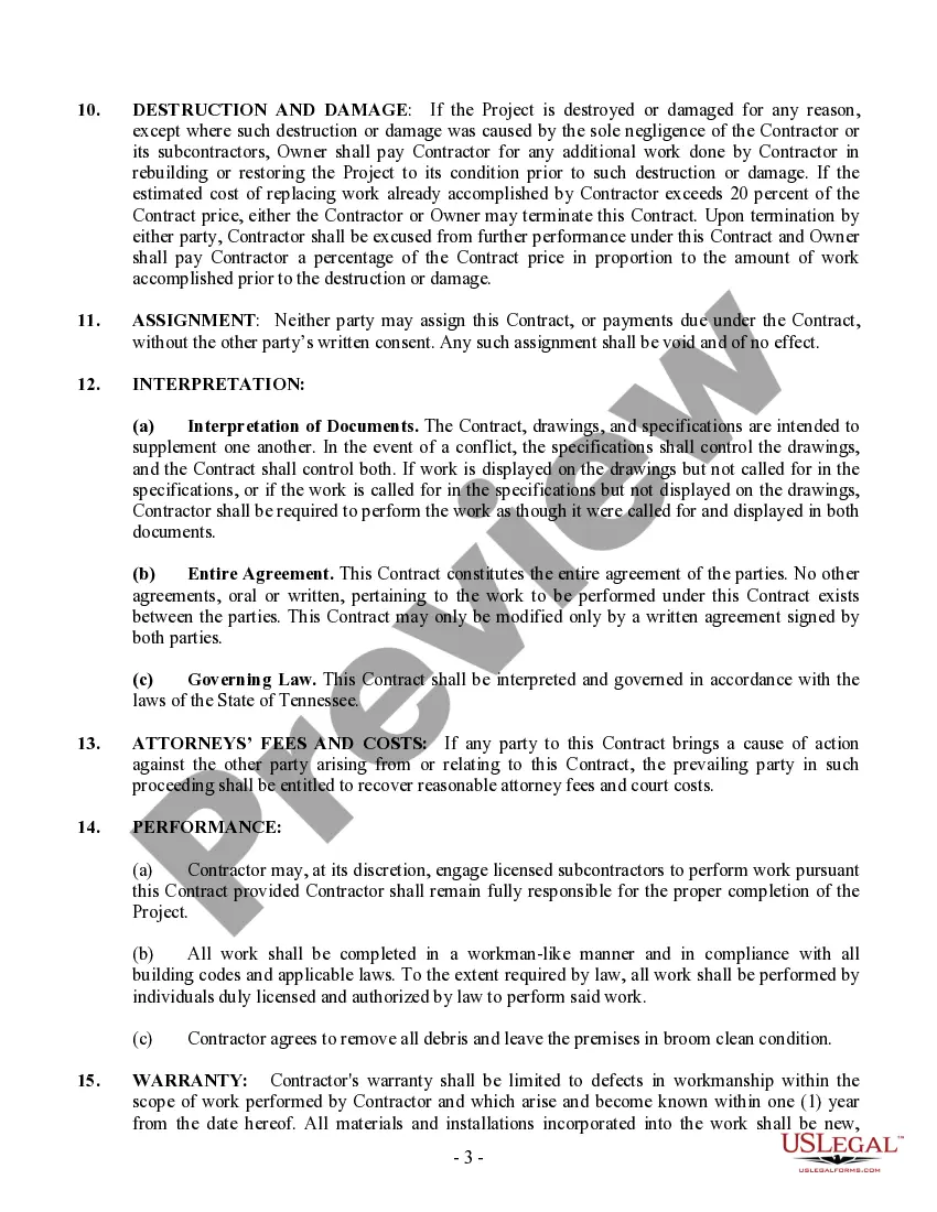 Preview Insulation Contract for Contractor