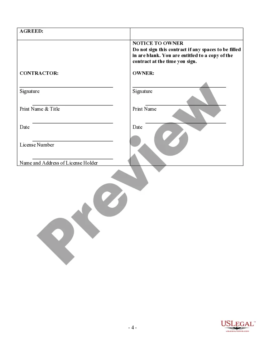 Preview Drainage Contract for Contractor