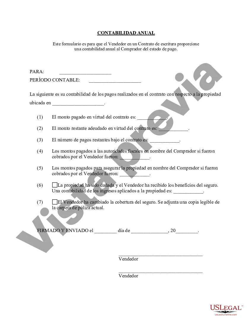 Preview Contrato de Escrituración Estado Contable Anual del Vendedor