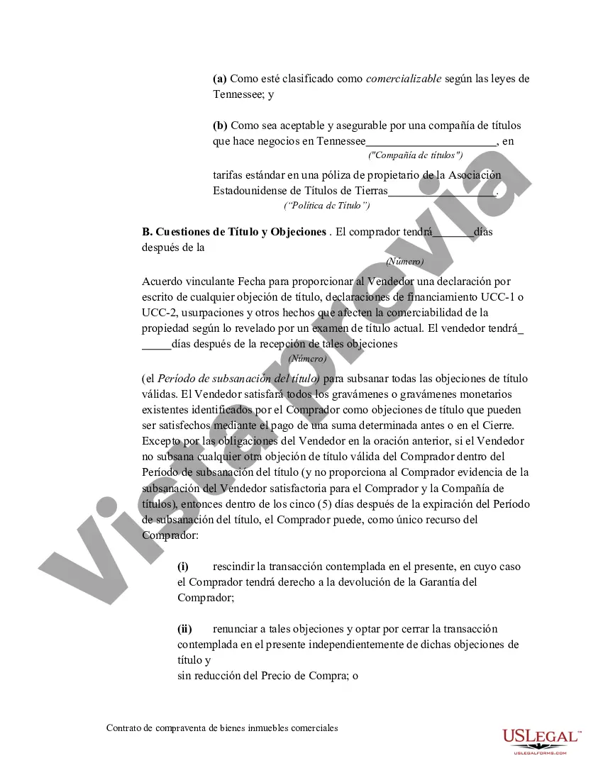 Preview Acuerdo de Compra y Venta de Bienes Inmuebles Comerciales