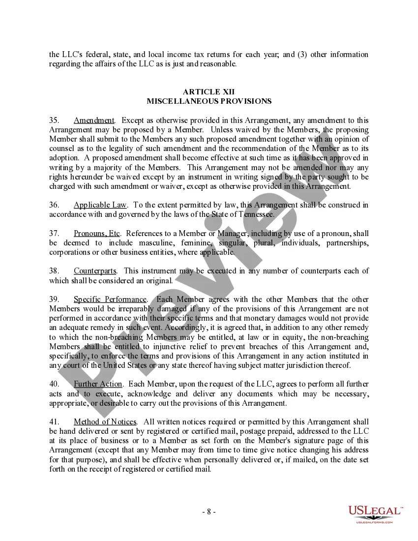 Get Single Member Limited Liability Company LLC Operating Agreement Preview Single Member Limited Liability Company LLC Operating Agreement