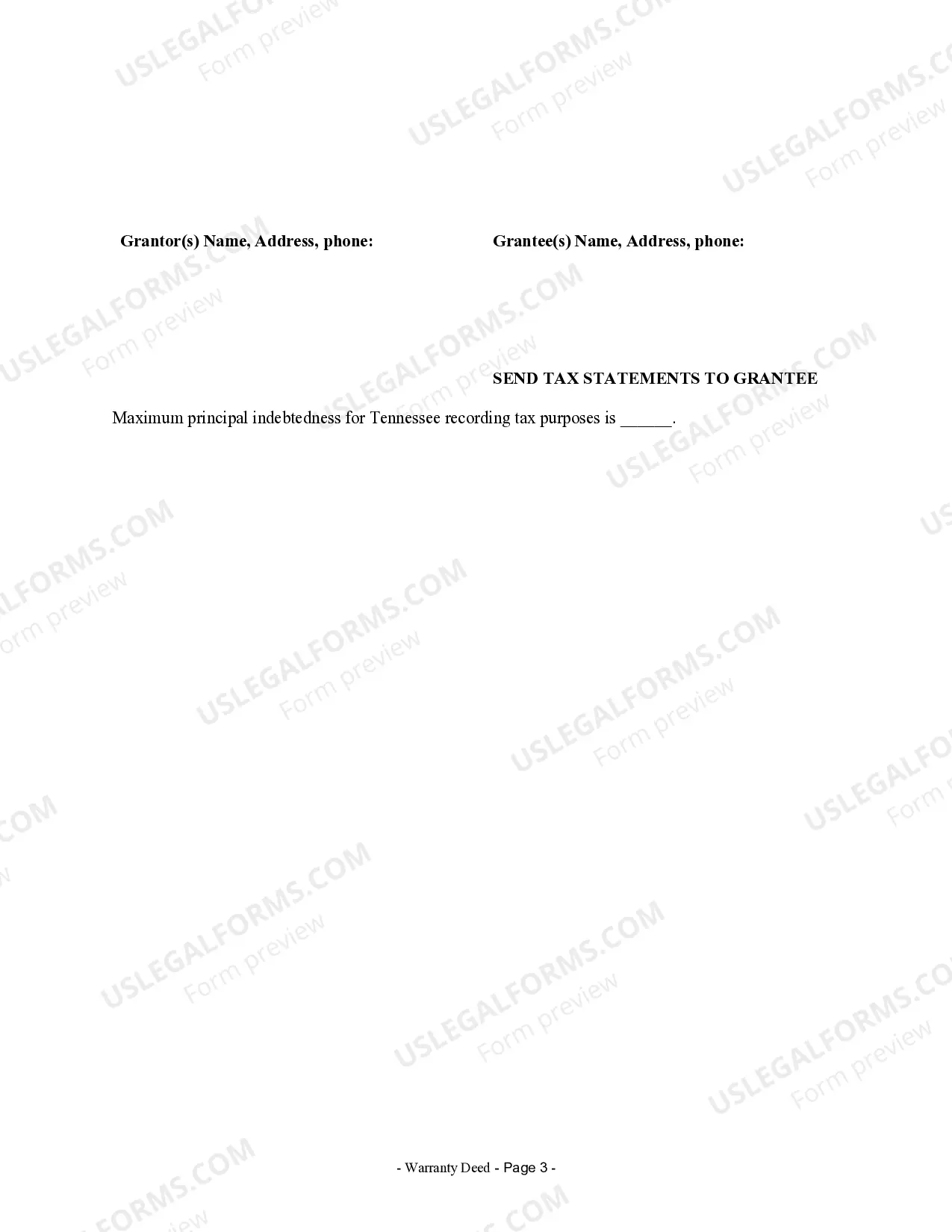 Preview Warranty Deed from Corporation to Individual