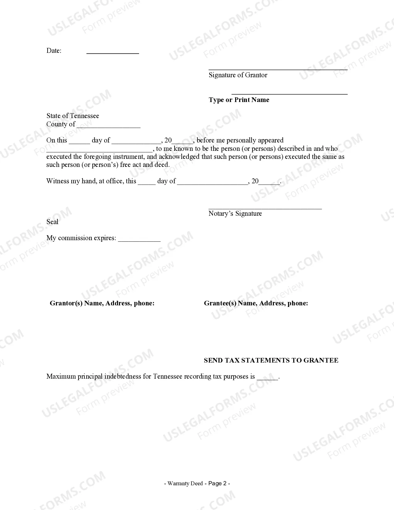 Preview Warranty Deed from Husband to Himself and Wife