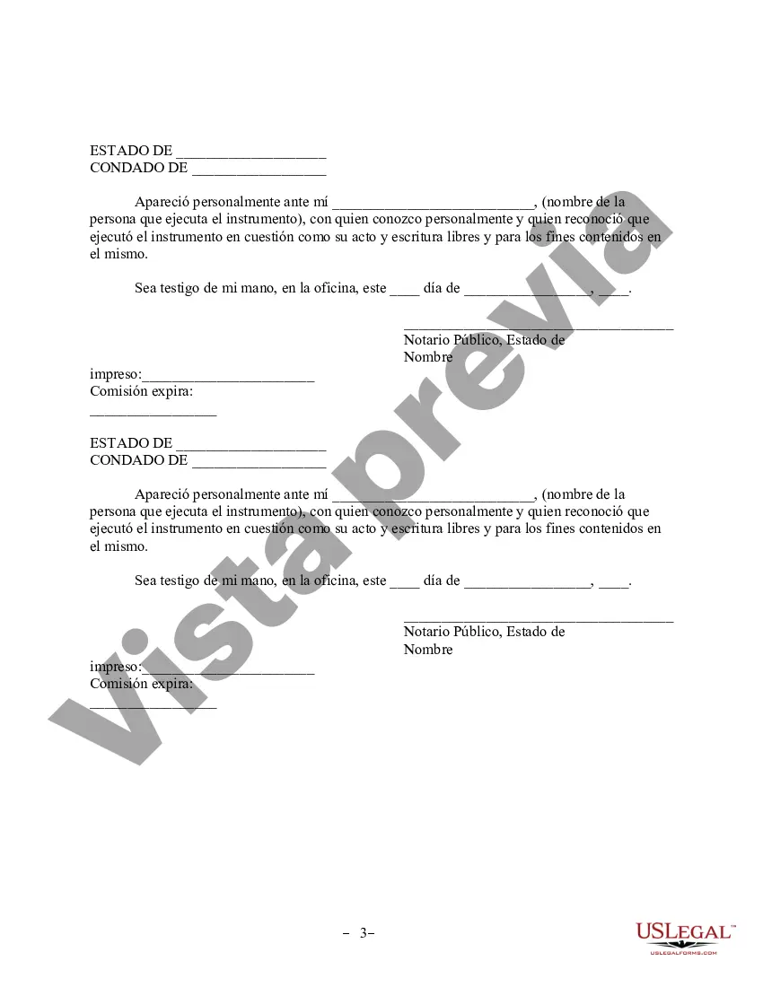 Preview Revocación del Acuerdo de Propiedad Postnupcial - Tennessee
