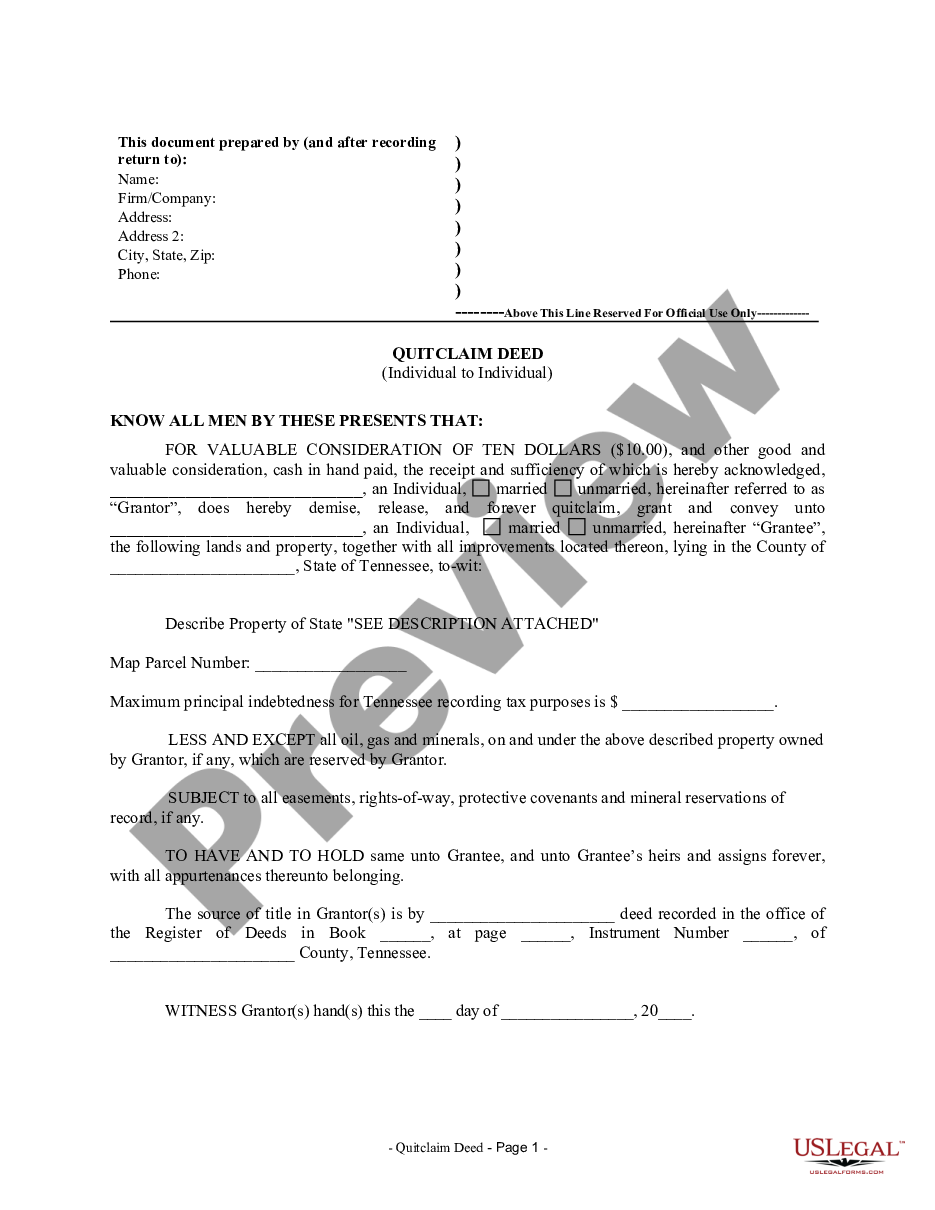 tennessee-quitclaim-deed-from-individual-to-individual-quitclaim-deed