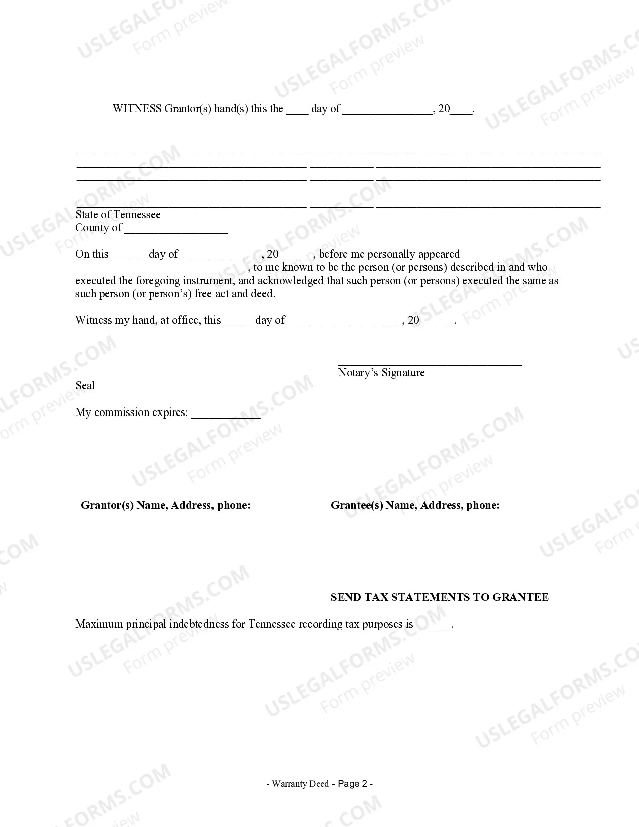 Preview Warranty Deed from Individual to Individual