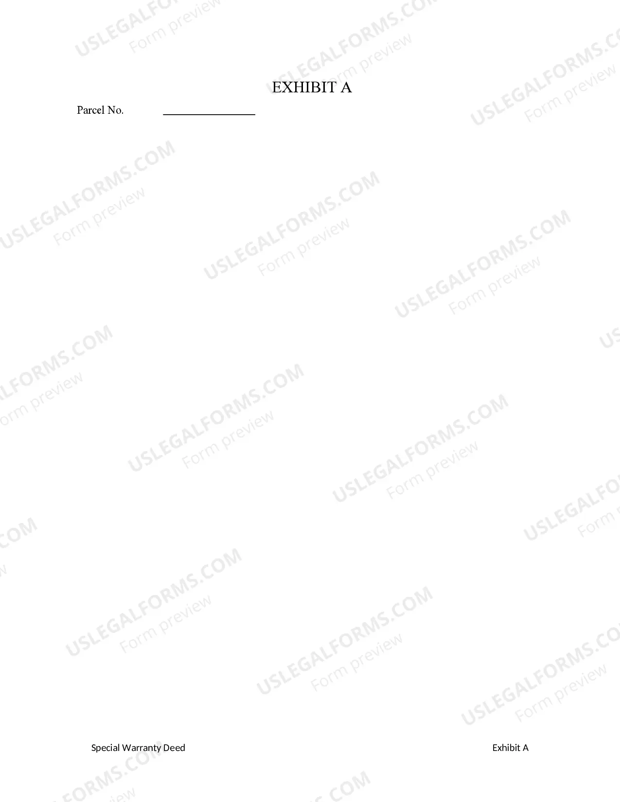 Preview Special Warranty Deed - Life Estate to Grantee with Remainder in Grantor