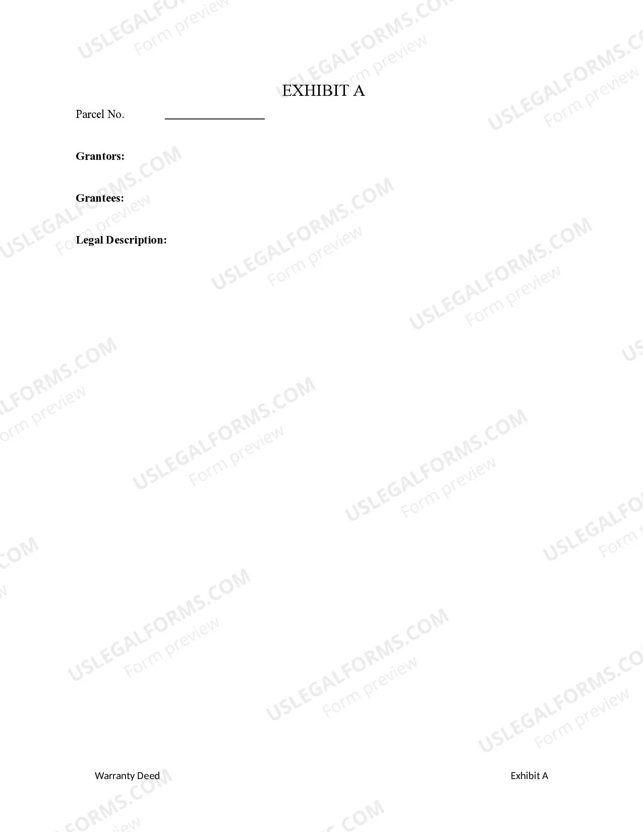 Preview Warranty Deed from Two Individuals / Husband and Wife Grantors to Two Individuals / Husband and Wife Grantees Subject to a Life Estate