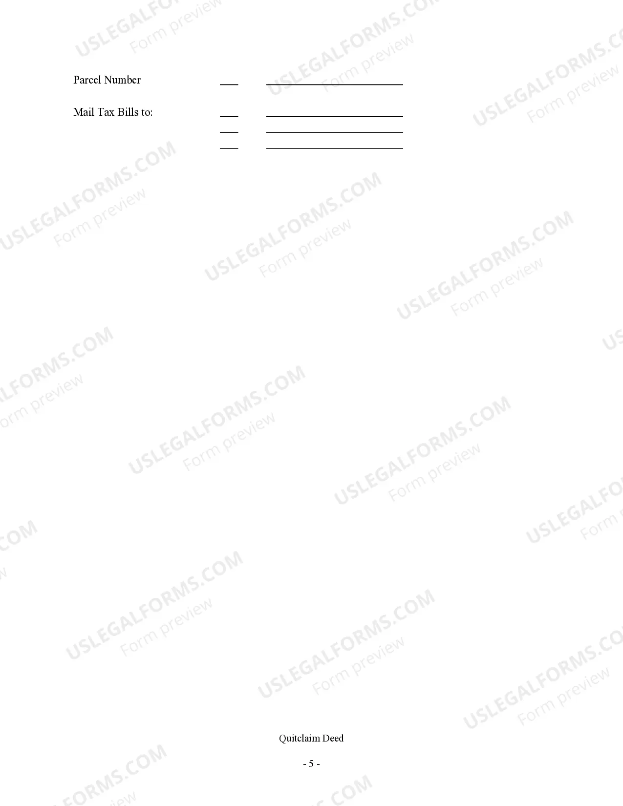 Preview Quitclaim Deed from Limited Liability Company to Corporation