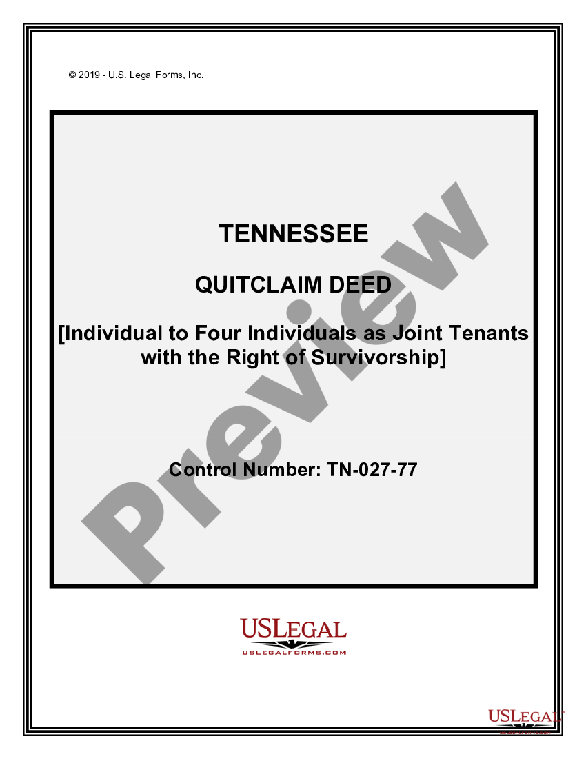 tennessee-quitclaim-deed-from-an-individual-to-four-individuals-as