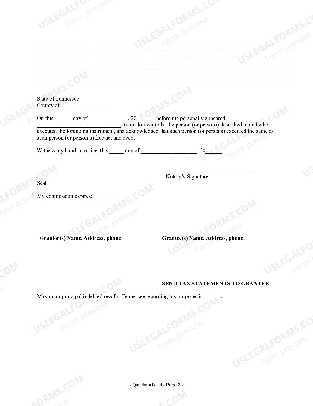 Preview Quitclaim Deed by Two Individuals to Husband and Wife