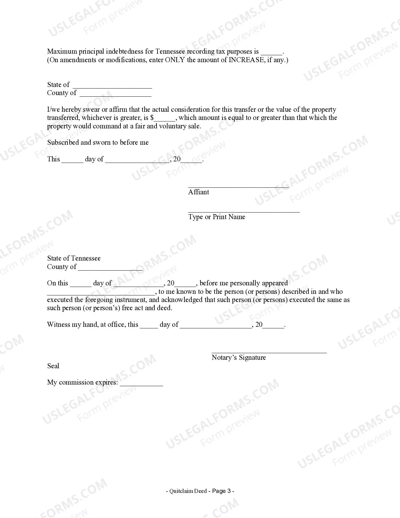 Preview Quitclaim Deed by Two Individuals to Husband and Wife