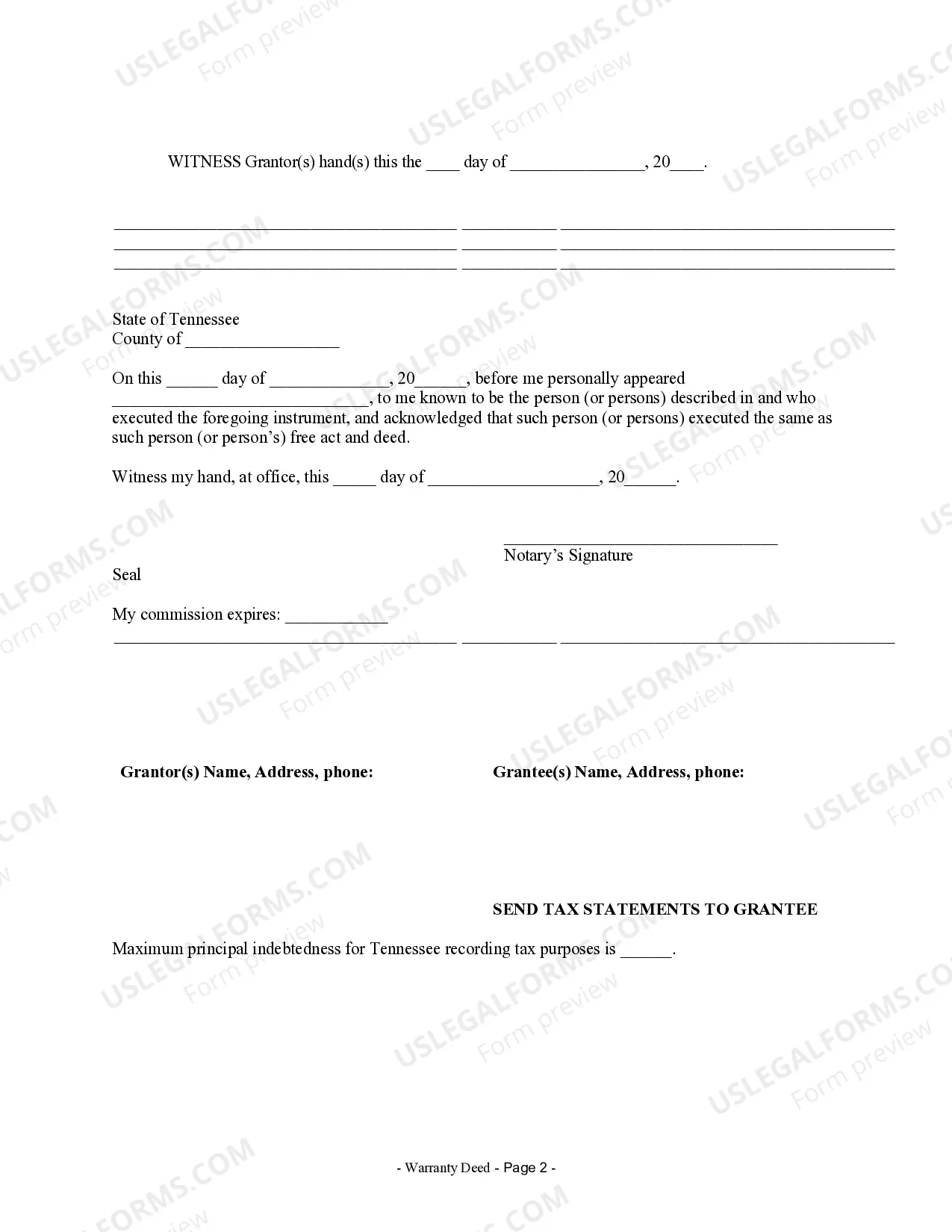 Preview Warranty Deed from Individual to LLC