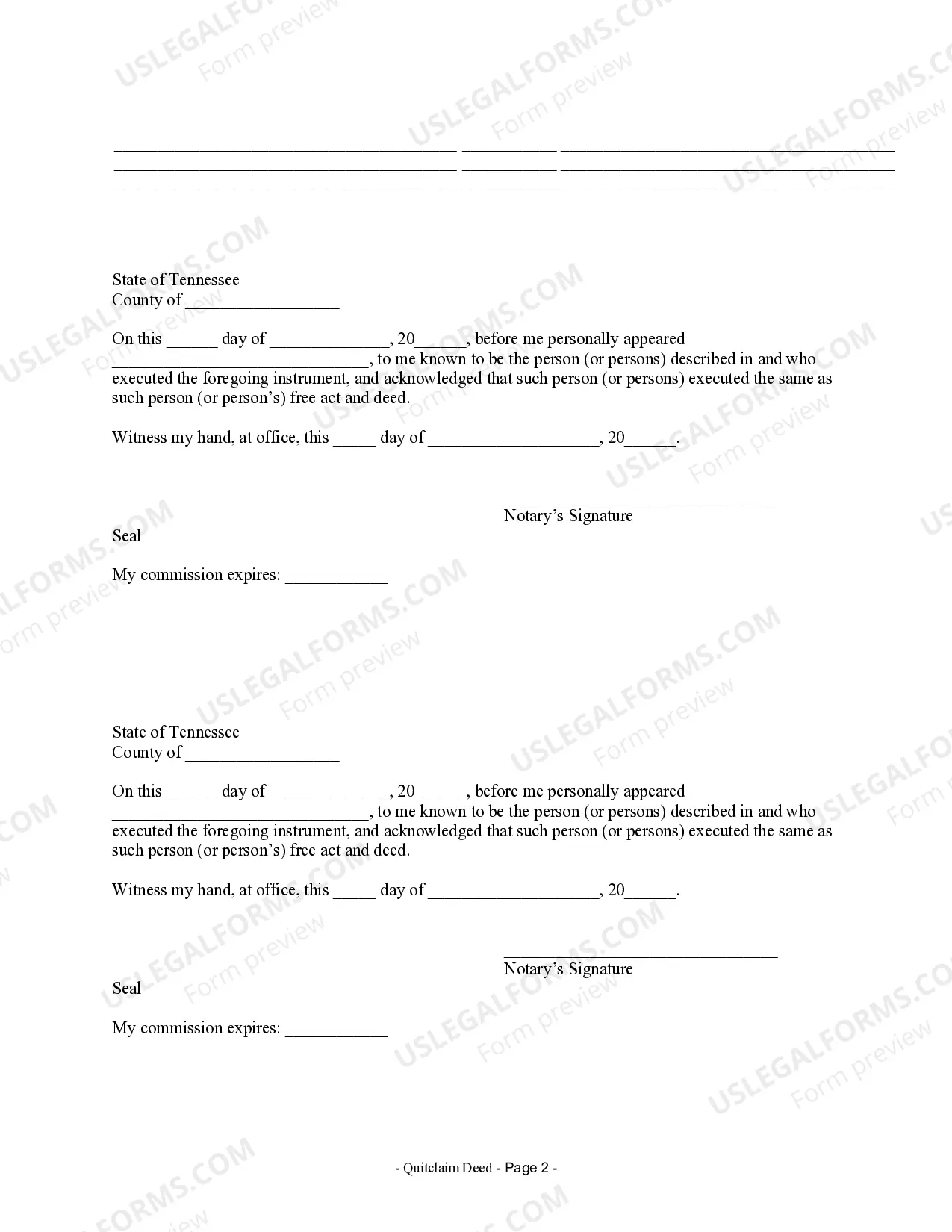 Preview Quitclaim Deed from Husband and Wife to Corporation