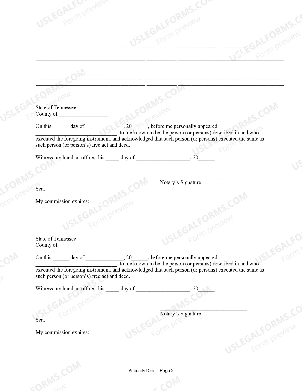 Preview Warranty Deed from Husband and Wife to Corporation