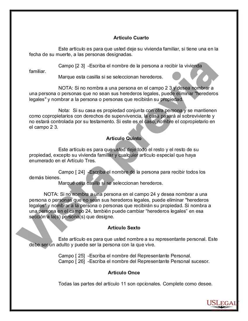 Preview Testamentos mutuos que contienen última voluntad y testamentos para personas solteras que viven juntas sin hijos