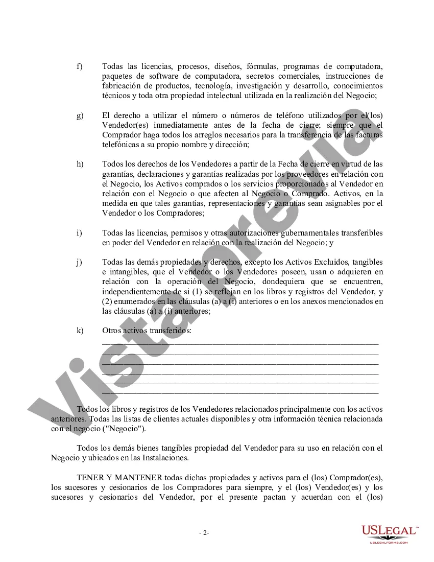 Preview Factura de venta en relación con la venta del negocio por parte del vendedor individual o corporativo