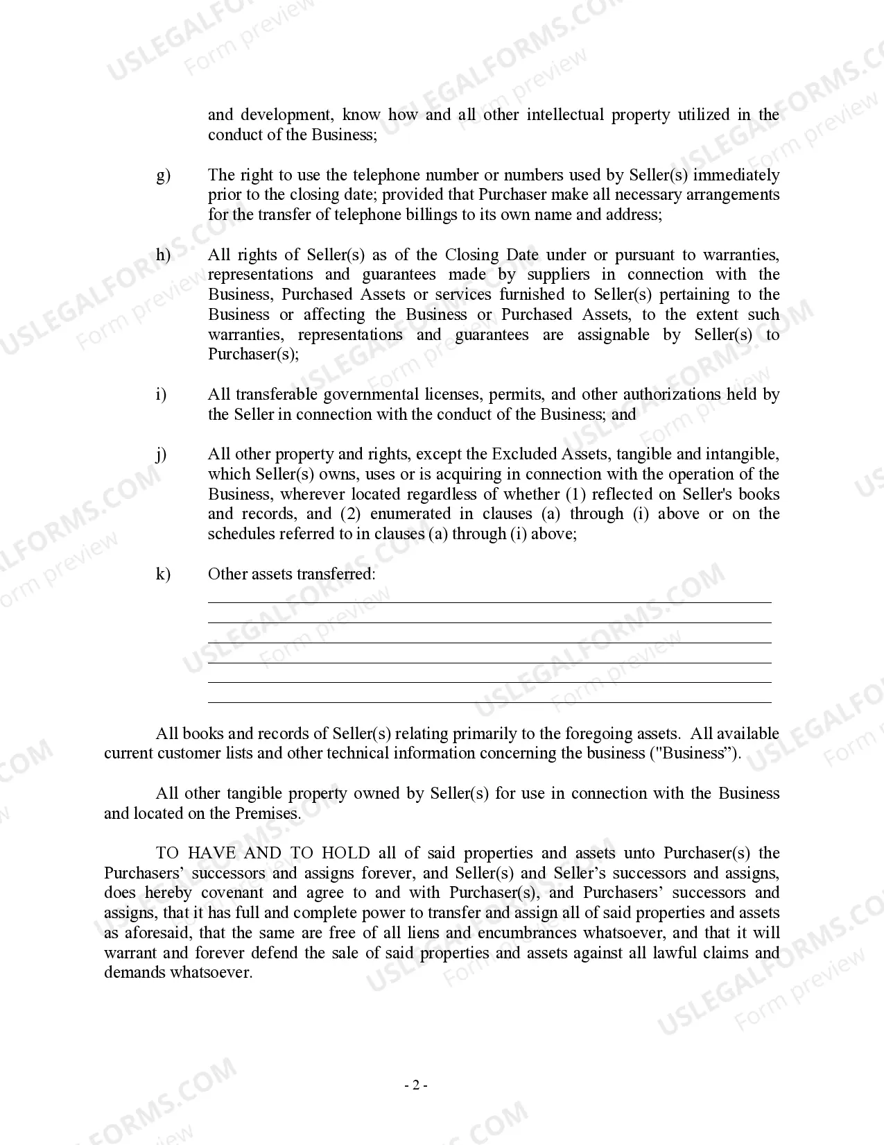Preview Bill of Sale in Connection with Sale of Business by Individual or Corporate Seller