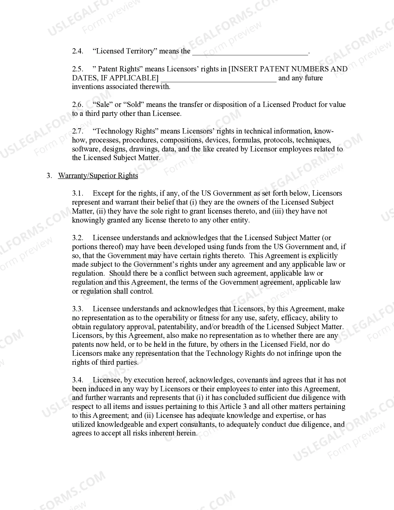 Preview License Agreement