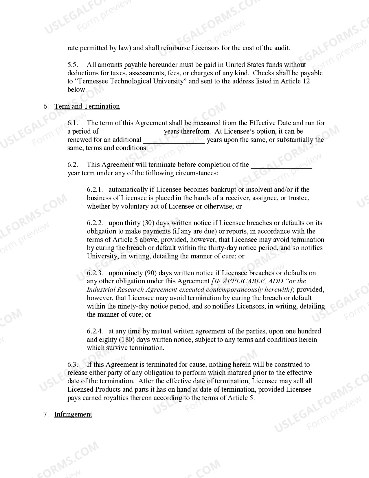 Preview License Agreement