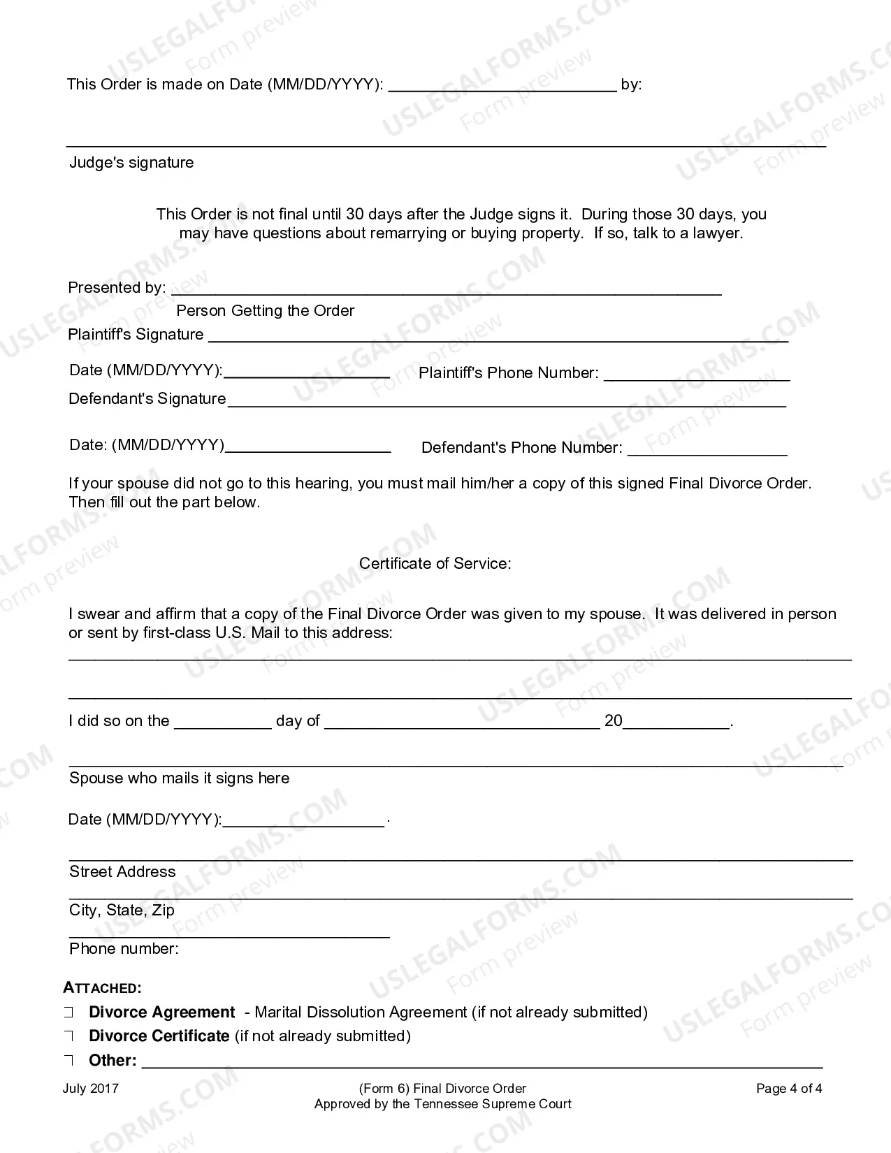 Preview Final Decree of Divorce for People with Adult Children