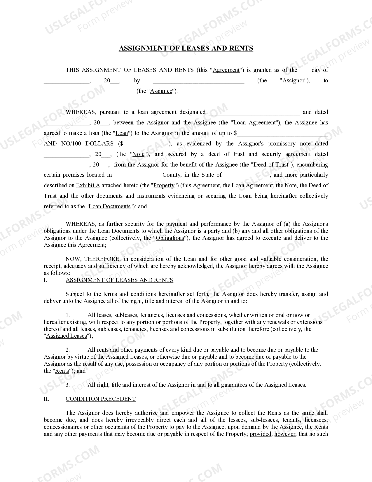 Tennessee Assignment of Lease and Rent from Borrower to Lender - Assignment  Of Leases And Rents Form | US Legal Forms