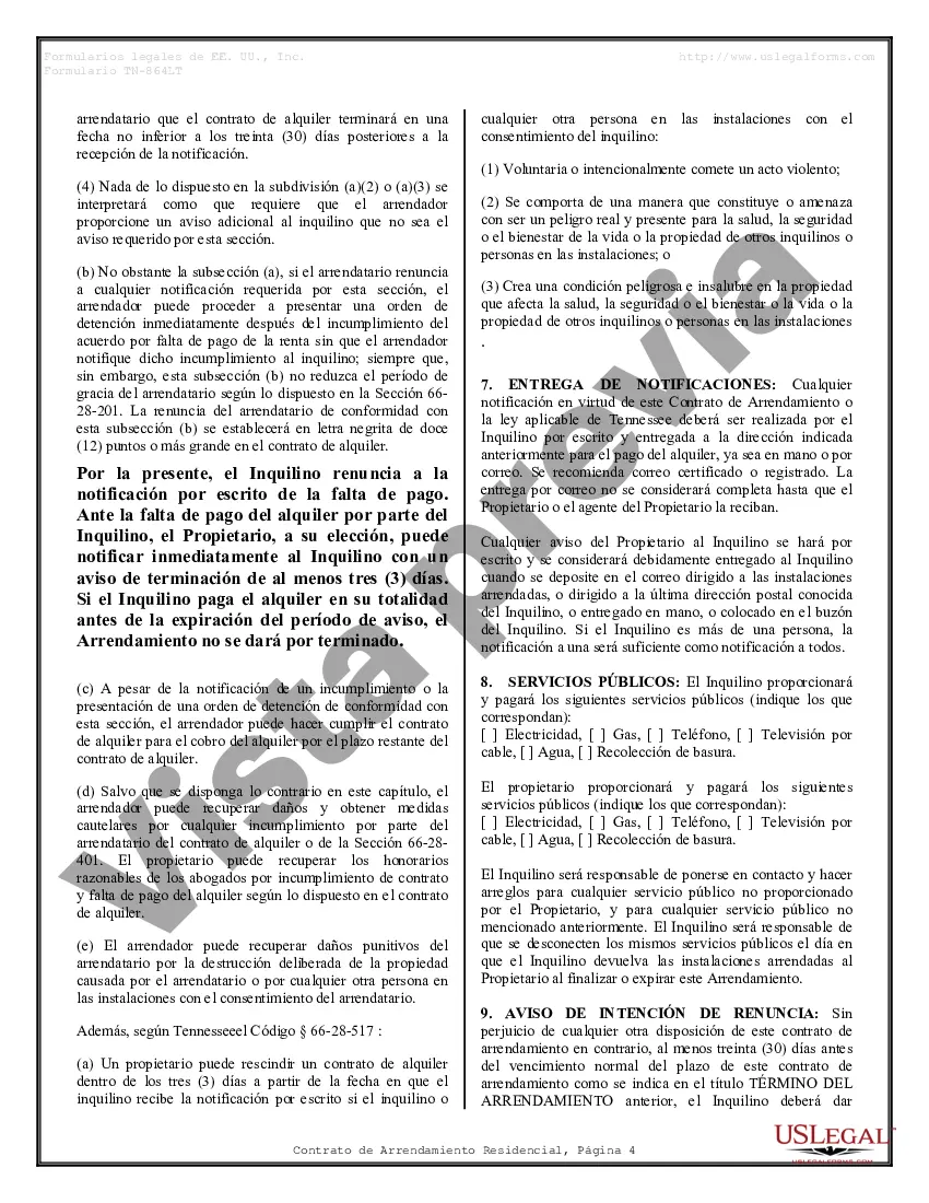 Preview Contrato de arrendamiento de alquiler residencial