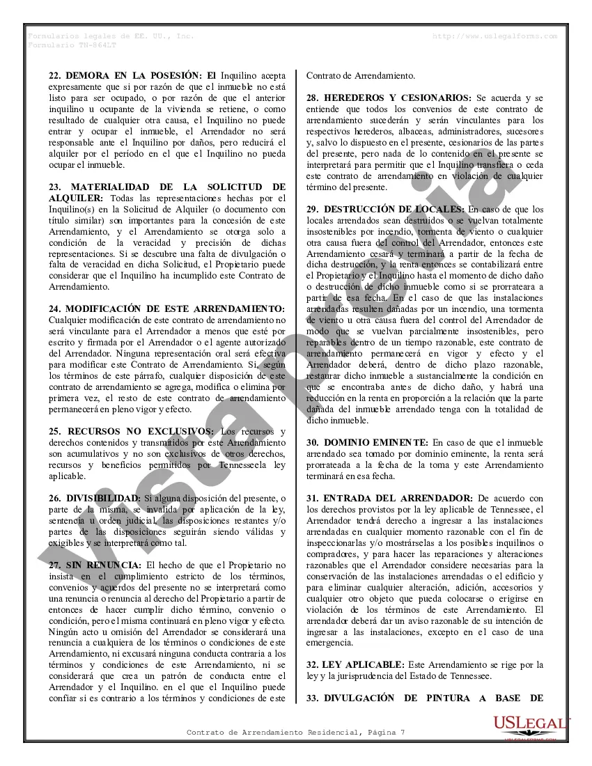 Preview Contrato de arrendamiento de alquiler residencial