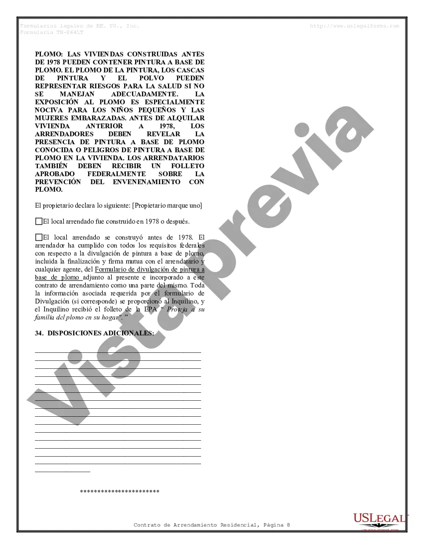 Preview Contrato de arrendamiento de alquiler residencial