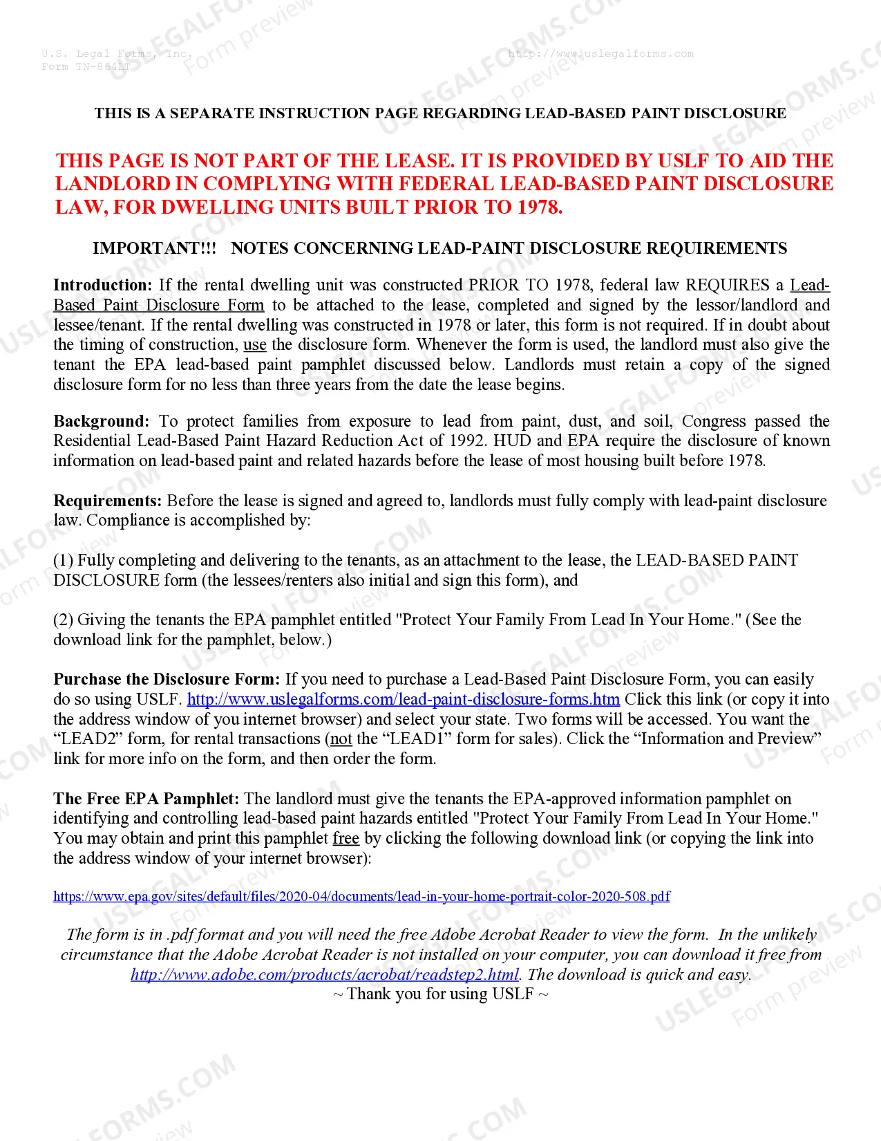 Preview Residential Rental Lease Agreement