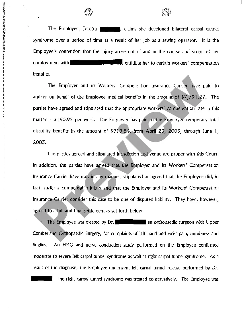 Get A04 Order Approving Lump Sum Settlement Preview A04 Order Approving Lump Sum Settlement