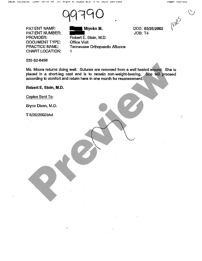 Preview A03 Examination Notes of Treating Physician